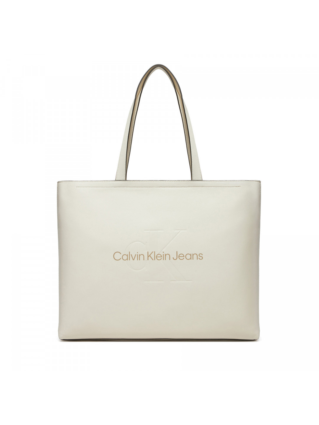 Kabelka Calvin Klein Jeans Sculpted Slim K60K612222 Bílá